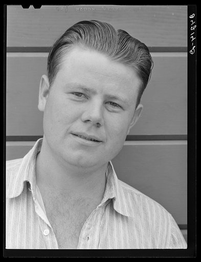 Migrant field worker. Tulare migrant camp. Visalia, California
