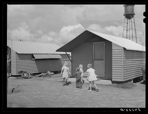 Children playing. Tulare migrant camp. Visalia, California