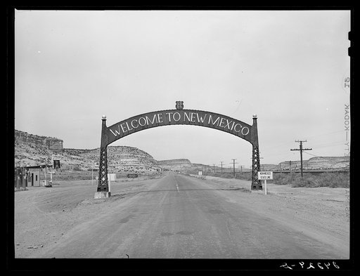 State line. Arizona - New Mexico