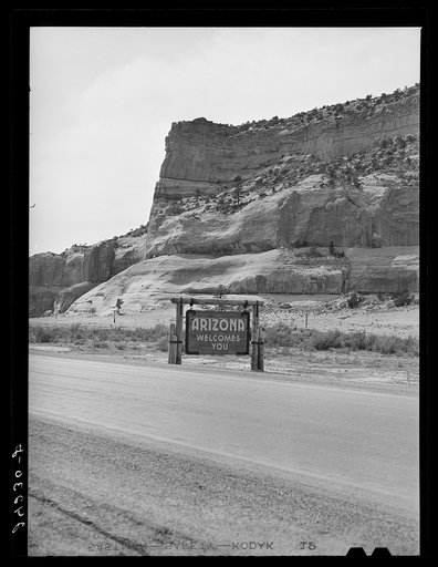 State line. Arizona - New Mexico