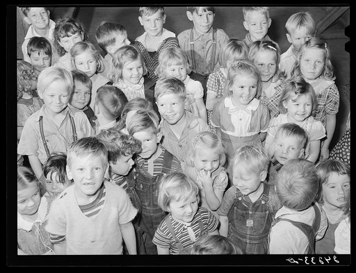 Children in nursery. Tulare migrant camp. Visalia, California
