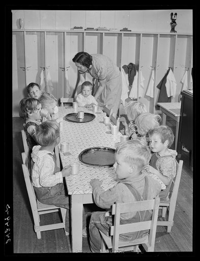Children in nursery. Shafter migrant camp. Shafter, California