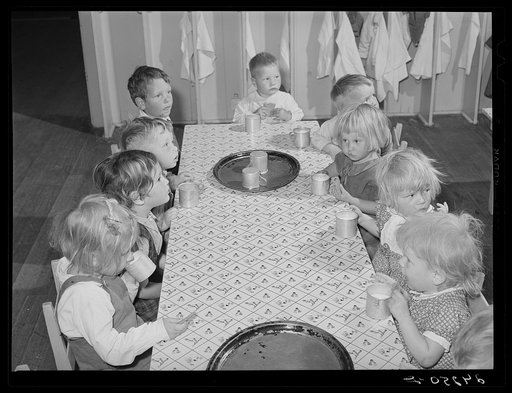 Children in nursery. Shafter migrant camp. Shafter, California