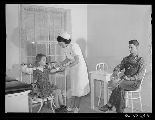 Health clinic. Shafter migrant camp. Shafter, California