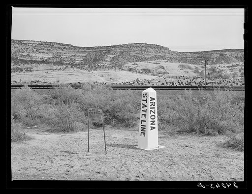 State line. Arizona -- New Mexico