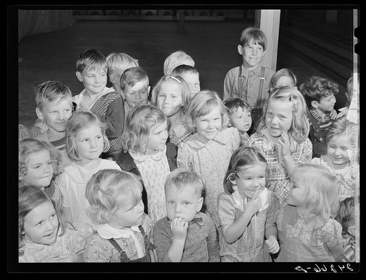 Children in nursery. Tulare migrant camp. Visalia, California
