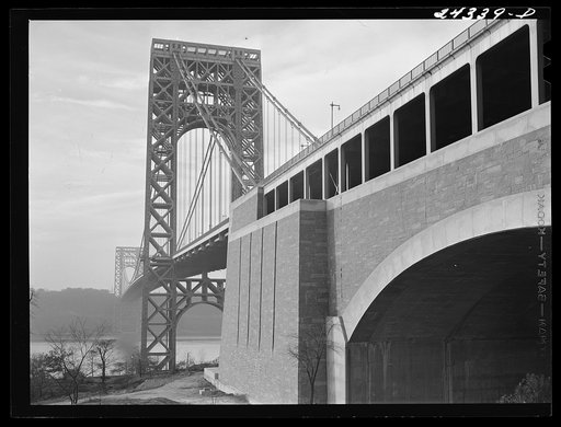 George Washington Bridge from New York City side