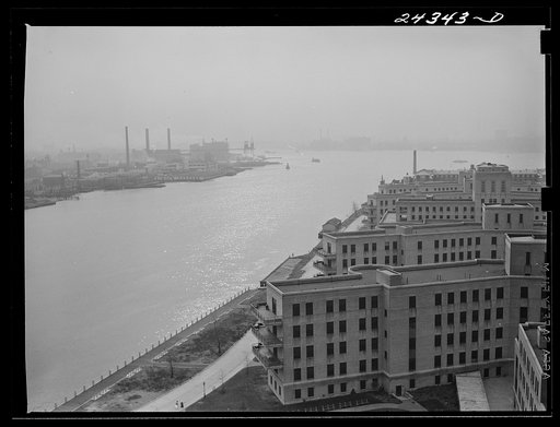 Welfare Island from Queensboro Bridge. New York City