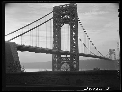 George Washington Bridge from New York City side