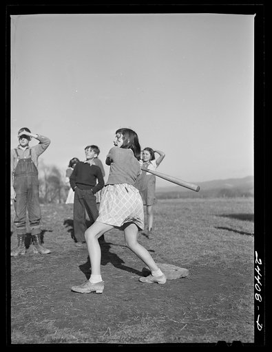 Baseball game, homestead school. Dailey, West Virginia
