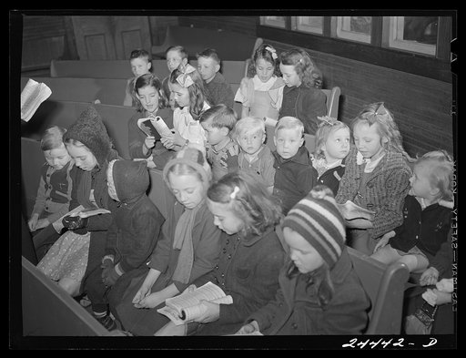Youngest Sunday school class, singing hymns. Dailey, West Virginia