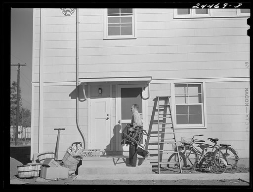 Untitled photo, possibly related to: Greenbelt defense housing. Maryland