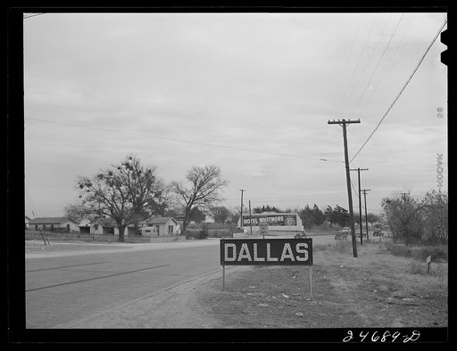 U.S. Highway 80, Texas, between Fort Worth and Dallas