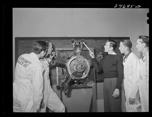 Untitled photo, possibly related to: Fort Worth, Texas. Meacham Field. Students