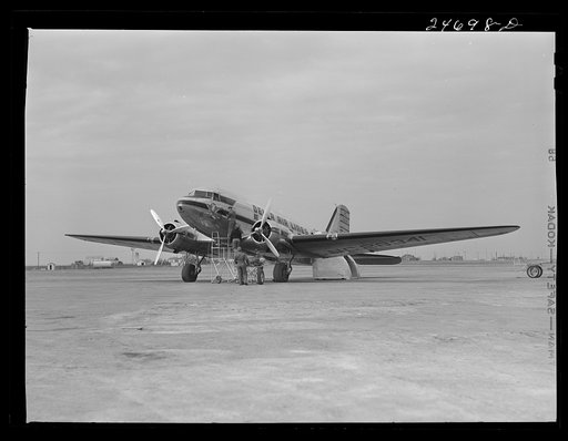 Fort Worth, Texas. Meacham Field. Passenger plane