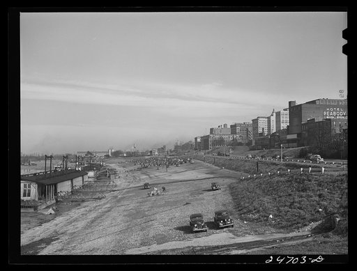 Memphis, Tennessee. Mississippi River levee
