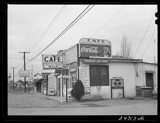 U.S. Highway 80, Texas, between Dallas and Fort Worth. Roadside stand
