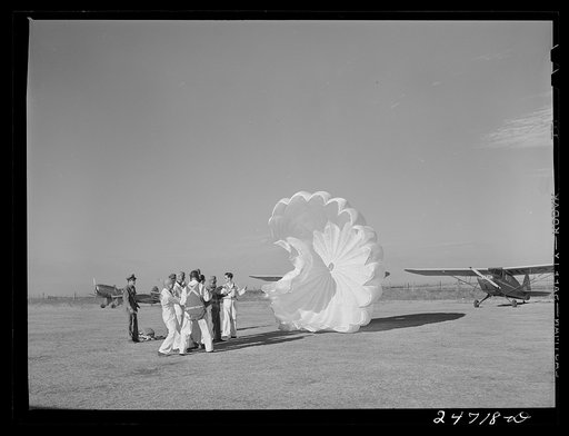Untitled photo, possibly related to: Fort Worth, Texas. Meacham Field. Instructor and students