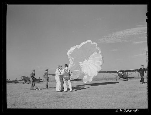 Untitled photo, possibly related to: Fort Worth, Texas. Meacham Field. Instructor and students