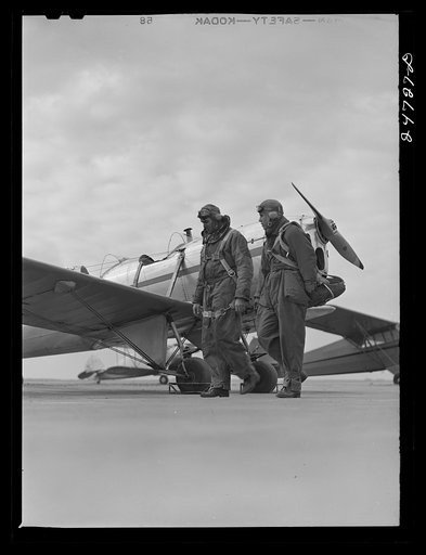 Fort Worth, Texas. Meacham Field. Student and instructor