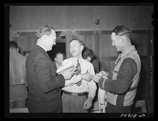 First aid class FSA (Farm Security Administration) camp, Robstown, Texas