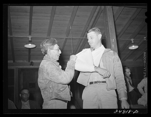 First aid class. FSA (Farm Security Administration) camp, Robstown, Texas