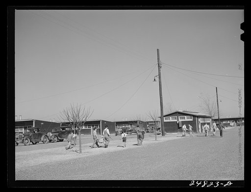 Untitled photo, possibly related to: Saturday afternoon. FSA (Farm Security Administration) camp, Robstown, Texas