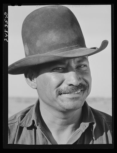 Migratory farm worker. Robstown camp, Robstown, Texas