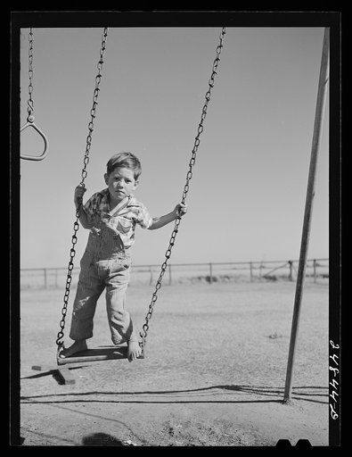 Untitled photo, possibly related to: Nursery school playground. FSA (Farm Security Administration) camp, Robstown, Texas