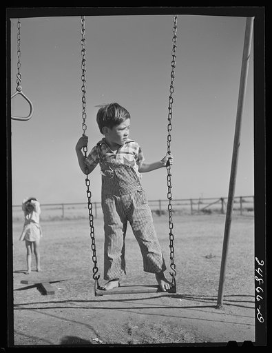 Nursery school playground. FSA (Farm Security Administration) camp, Robstown, Texas