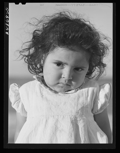 Migratory worker's child. Robstown camp, Texas