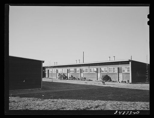 Row shelters. Robstown, Texas. FSA (Farm Security Administration) camp