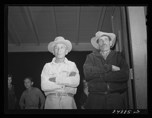 Saturday night dance.Community center. FSA (Farm Security Administration) camp, Robstown, Texas