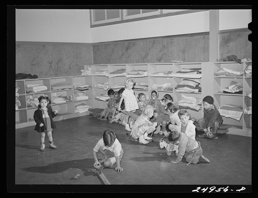 Harlingen, Texas. FSA (Farm Security Administration) camp. Free play, nursery school
