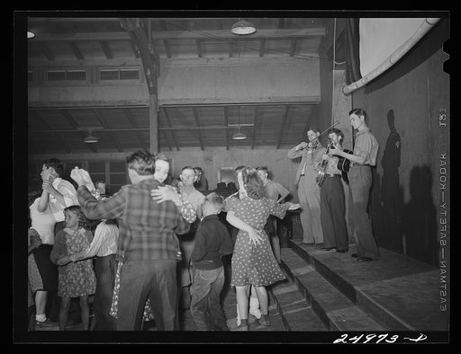 Untitled photo, possibly related to: Weslaco, Texas. FSA (Farm Security Administration) camp. Square dancing, Saturday night