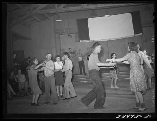 Untitled photo, possibly related to: Weslaco, Texas. FSA (Farm Security Administration) camp. Square dancing, Saturday night
