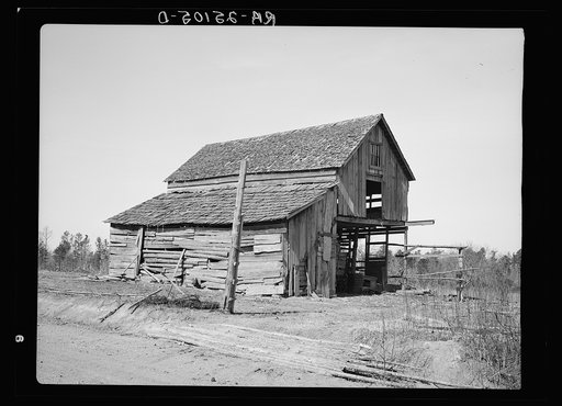 Barn on tenant's farm. Walker County, Alabama