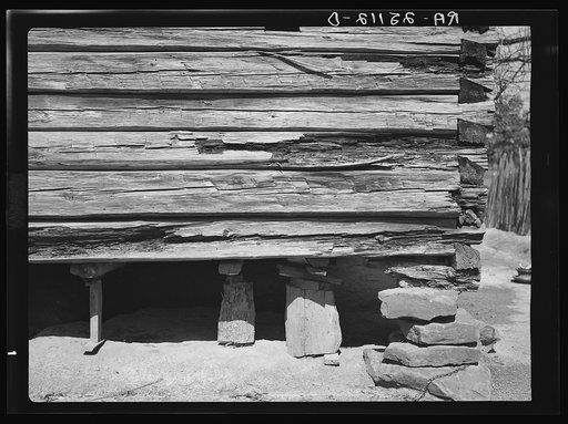 Foundations of Joe Handley's cabin. Walker County, Alabama