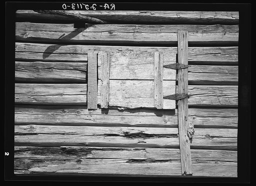 Window of Joe Handley's cabin. Walker County, Alabama