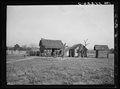 Cabins on the old Pettway Plantation. Gees Bend, Alabama