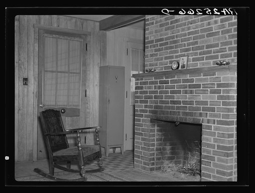 Living room in a Penderlea Homestead, North Carolina