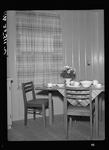 Untitled photo, possibly related to: Dining room interior. Plum Bayou Homestead, Arkansas