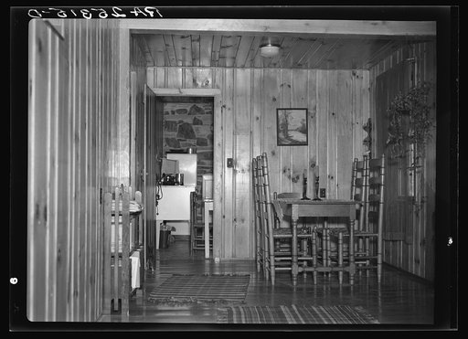 Untitled photo, possibly related to: Interior of house at Cumberland Homesteads, Crossville, Tennessee