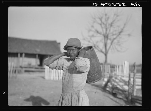 Carrying water. Gees Bend, Alabama