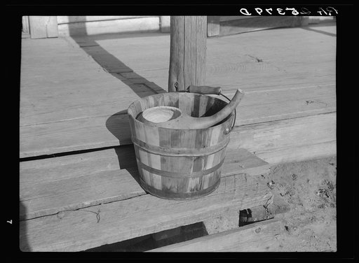 Bucket and gourd. Gees Bend, Alabama