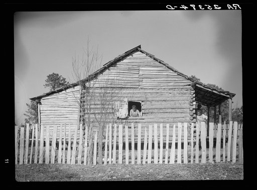 One of the cabins on the old Pettway Plantation. Gees Bend, Alabama