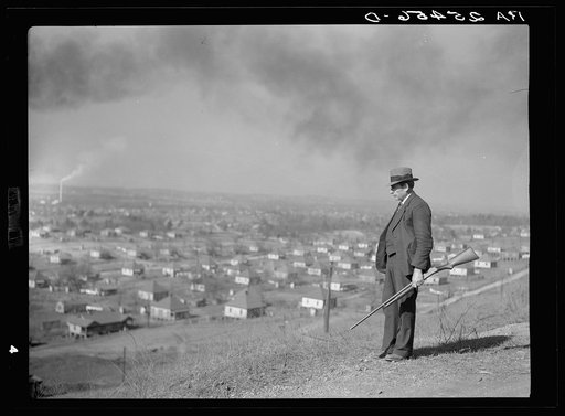 Guard at company town. Jefferson County, Alabama