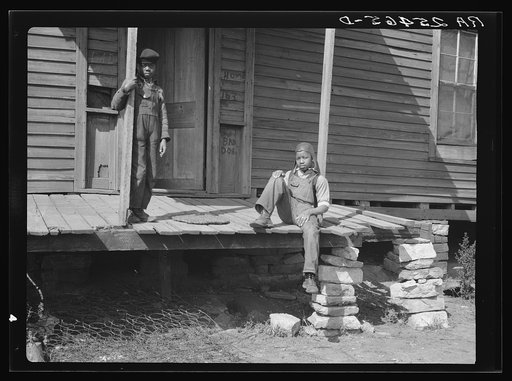 Untitled photo, possibly related to: Sharecropper's children. Macon County, Alabama