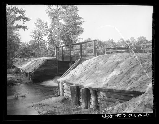 Dam at Trap Pond. Delaware land use project