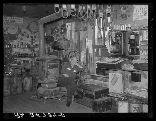Blacksmith's shop turned into a garage. Cambridge, Vermont
